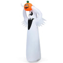 6 Feet Halloween Inflatable Blow Up Ghost with Pumpkin and LED Lights by LJGDeals