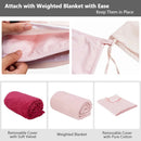 3 Piece 7lbs Heavy Weighted Blanket-Pink by LJGDeals