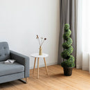 4 Feet Artificial Boxwood Spiral Green Leaves Tree by LJGDeals