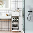 Wooden Bathroom Floor Storage Cabinet with Drawer and Shelf by LJGDeals