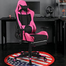 PU Leather Gaming Chair with USB Massage by LJGDeals