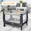 Portable Baby Playpen with Mattress Foldable Design by LJGDeals