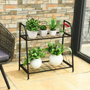 2-tier Patio Metal Plant Stand by LJGDeals