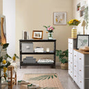 3-Tier Console X-Design Sofa Side Accent Table by LJGDeals