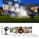 Outdoor Waterproof Christmas Snowflake LED Projector Lights with Remote Control by LJGDeals