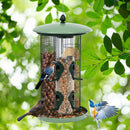 3-in-1 Metal Hanging Wild Bird Feeder with 4 Feeding Ports and Perches by LJGDeals