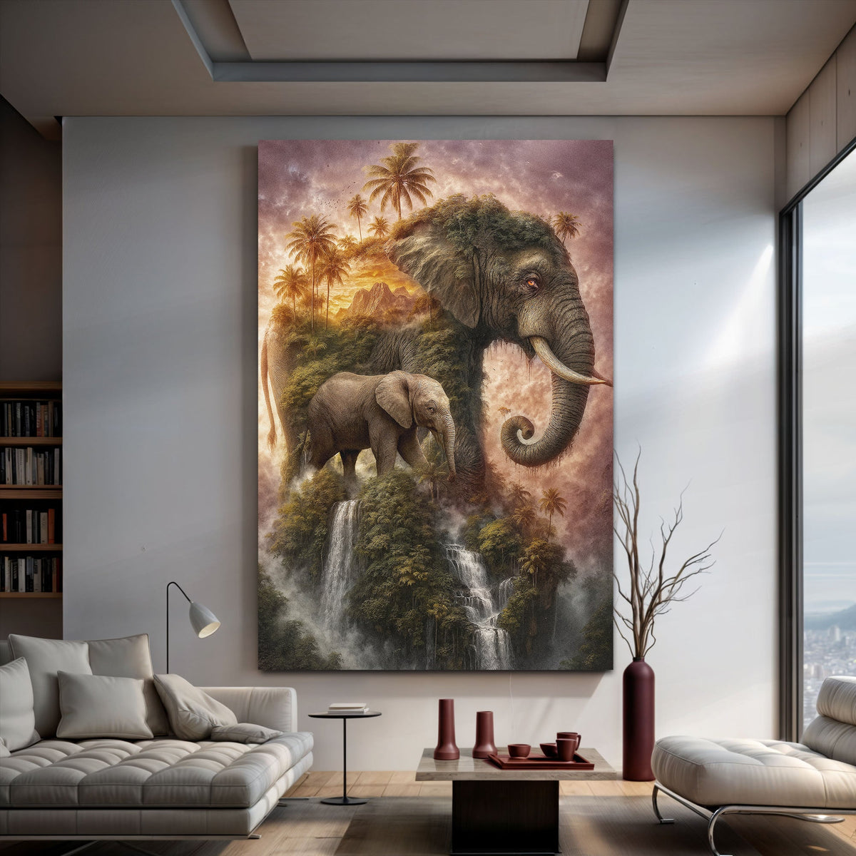 Elephant Jungle Majesty Wall Art, photo 4 of 10