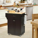 Utility Rolling Storage Cabinet Kitchen Island Cart with Spice Rack by LJGDeals
