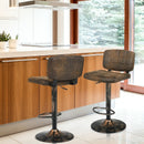 Set of 2 Vintage Bar Stools with Adjustable Height and Footrest by LJGDeals