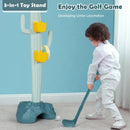 3-in-1 Cactus Toy Stand Sports Activity Center with Golf and Ring-Toss by LJGDeals