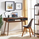 Stylish Computer Desk Workstation with 2 Drawers and Solid Wood Legs by LJGDeals