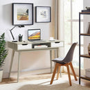 Stylish Computer Desk Workstation with 2 Drawers and Solid Wood Legs by LJGDeals