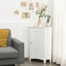 Corner Storage Cabinet Free Standing Bathroom Cabinet with Shutter Door by LJGDeals