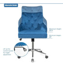 Tufted Upholstered Swivel Computer Desk Chair with Nailed Tri by LJGDeals