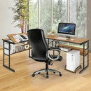 L-Shaped Computer Desk with Tiltable Tabletop by LJGDeals