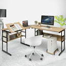 L-Shaped Computer Desk with Tiltable Tabletop by LJGDeals