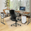 L-Shaped Computer Desk with Tiltable Tabletop by LJGDeals