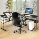 L-Shaped Computer Desk with Tiltable Tabletop by LJGDeals