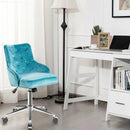 Tufted Upholstered Swivel Computer Desk Chair with Nailed Tri by LJGDeals