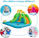 Inflatable Water Park Bounce House with Climbing Wall without Blower by LJGDeals