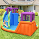 6-in-1 Inflatable Dual Water Slide Bounce House Without Blower by LJGDeals