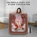 Portable Personal Steam Sauna Spa with Steamer Chair-Coffee by LJGDeals