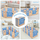 18-Panel Foldable Baby Playpen Kids Activity Center with Lockable Door
