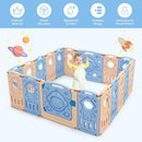 18-Panel Foldable Baby Playpen Kids Activity Center with Lockable Door by LJGDeals