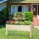 Raised Garden Bed Elevated Planter Box Wood for Vegetable Flower Herb by LJGDeals