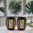 6.5''H 2 Pack Battery Powered Moroccan Outdoor Lantern by JHY DESIGN