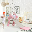 3-in-1 Kids Slide Baby Play Climber Slide Set with Basketball Hoop by LJGDeals