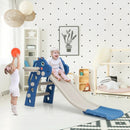 3-in-1 Kids Slide Baby Play Climber Slide Set with Basketball Hoop by LJGDeals
