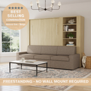 Wall Bed with Extended Sofa