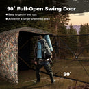 3-4 Person Hunting Blind 270¬∞ See-Through Pop-up Ground Blind with Full-Open Swing Door by LJGDeals
