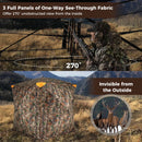 3-4 Person Hunting Blind 270¬∞ See-Through Pop-up Ground Blind with Full-Open Swing Door by LJGDeals