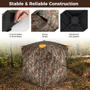 3-4 Person Hunting Blind 270¬∞ See-Through Pop-up Ground Blind with Full-Open Swing Door