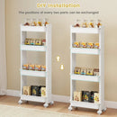 Rolling Utility Cart with Detachable Trays - 3/4 Tier by LJGDeals