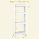 Rolling Utility Cart with Detachable Trays - 3/4 Tier by DirectDeals