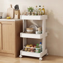 Rolling Utility Cart with Detachable Trays - 3/4 Tier by LJGDeals