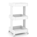 Rolling Utility Cart with Detachable Trays - 3/4 Tier by LJGDeals