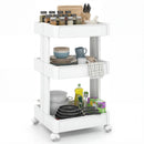Rolling Utility Cart with Detachable Trays - 3/4 Tier by LJGDeals