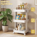 Rolling Utility Cart with Detachable Trays - 3/4 Tier by DirectDeals