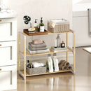 3-Tier Solid Wood Shoe Rack with Slatted Shelves by LJGDeals