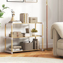 3-Tier Solid Wood Shoe Rack with Slatted Shelves by LJGDeals