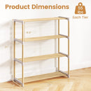 3-Tier Solid Wood Shoe Rack with Slatted Shelves by LJGDeals