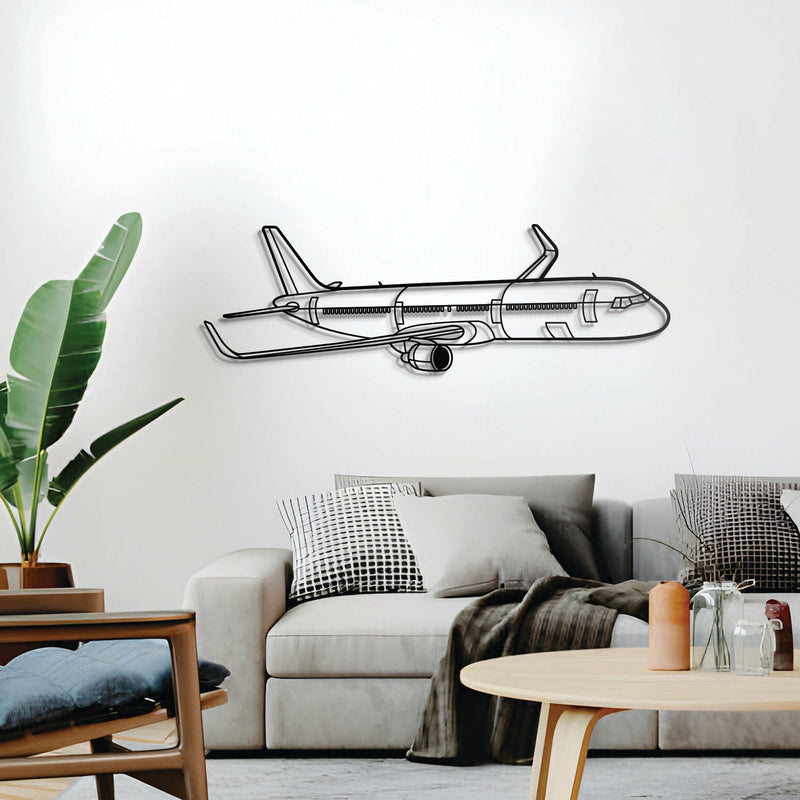 A321 Neo Angle Metal Aircraft Wall Art - NCP0364