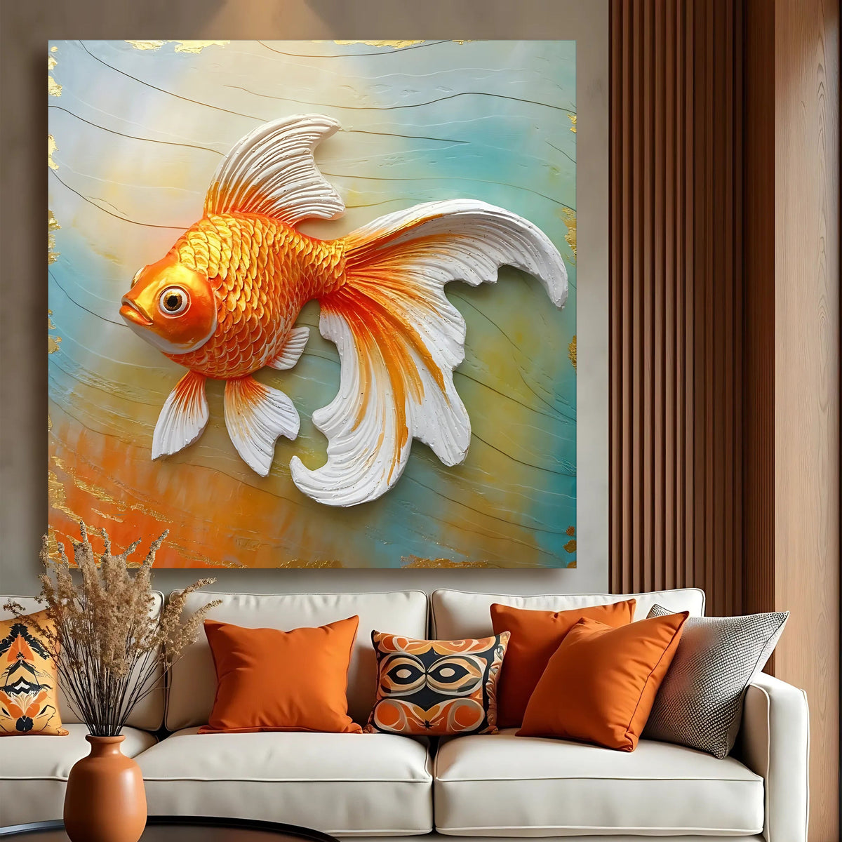 3D Goldfish Wall Art, photo 2 of 10
