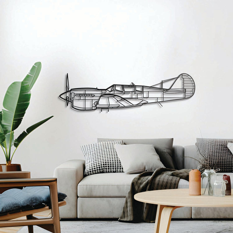 TP-40N Warhawk Metal Aircraft Wall Art - NCP0449