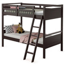 Twin Over Twin Bunk Bed Convertible 2 Individual Beds Wooden by LJGDeals
