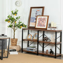 3 Tier 47 Inch Console Metal Frame Sofa Table by DirectDeals